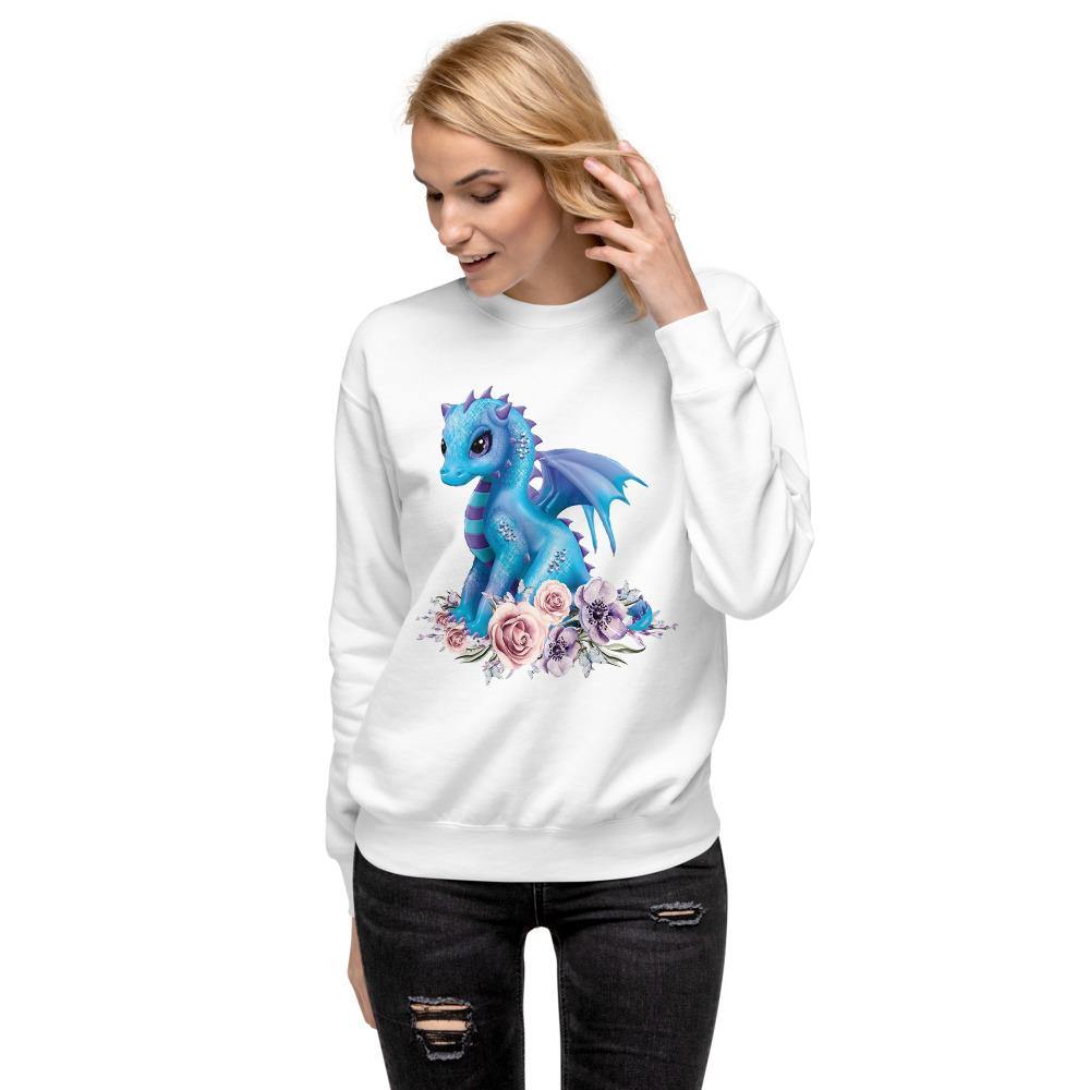 Cute Dragon Unisex Fleece Pullover - Schoppix Gifts