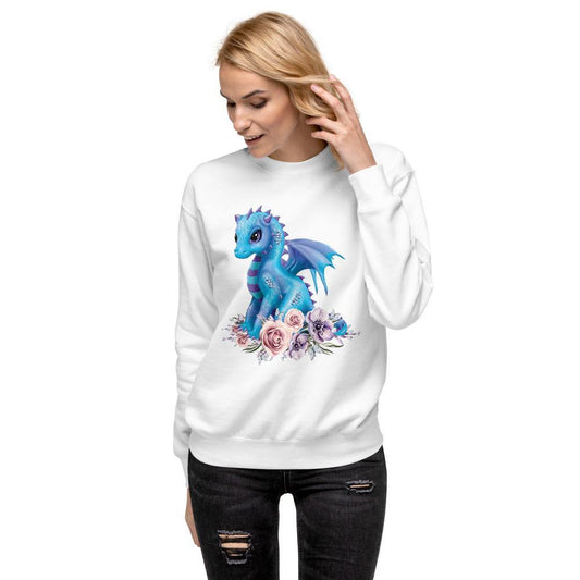 Cute Dragon Unisex Fleece Pullover - Schoppix Gifts