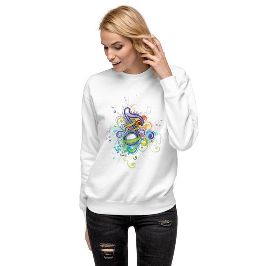 Music Note Unisex Fleece Pullover - Schoppix Gifts