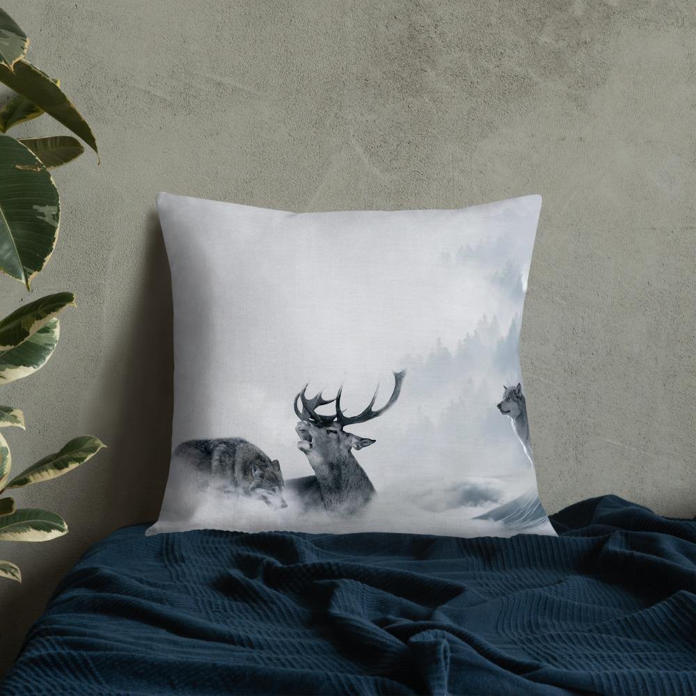 Howling Wolves Throw Pillow - Schoppix Gifts