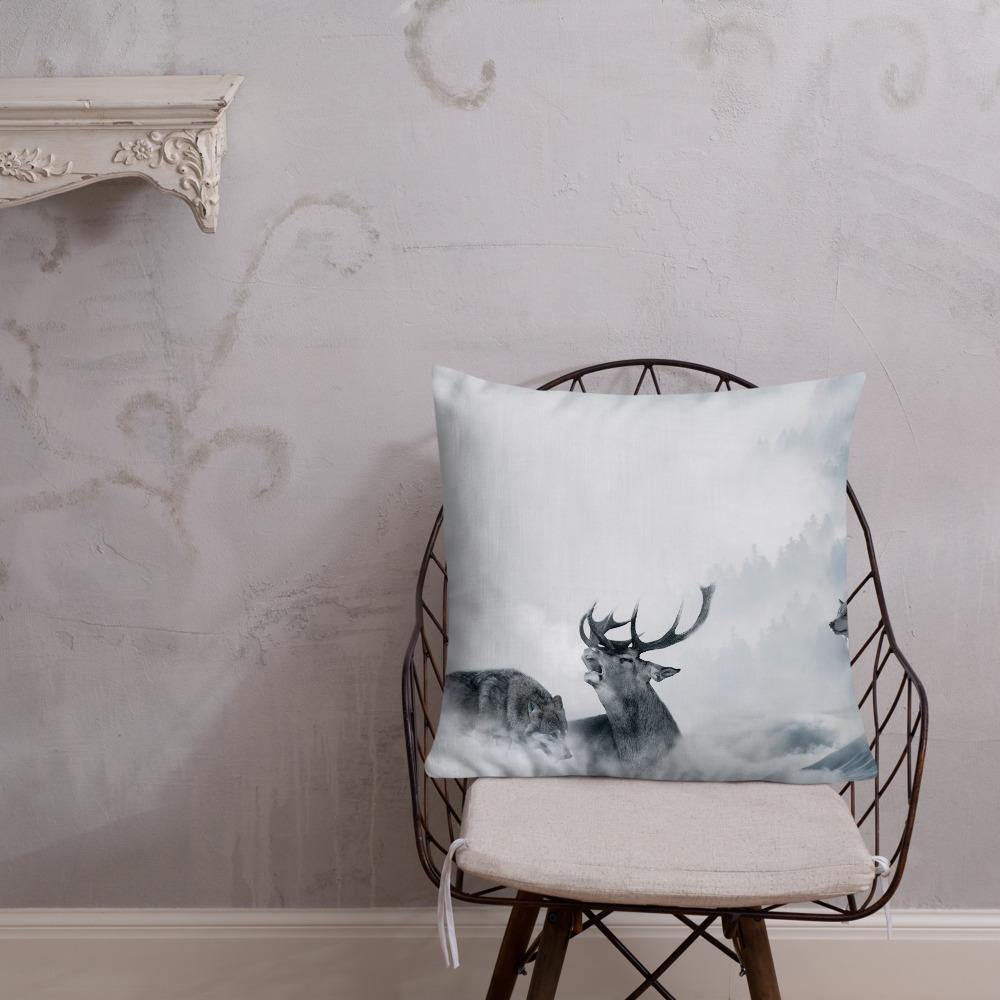 Howling Wolves Throw Pillow - Schoppix Gifts