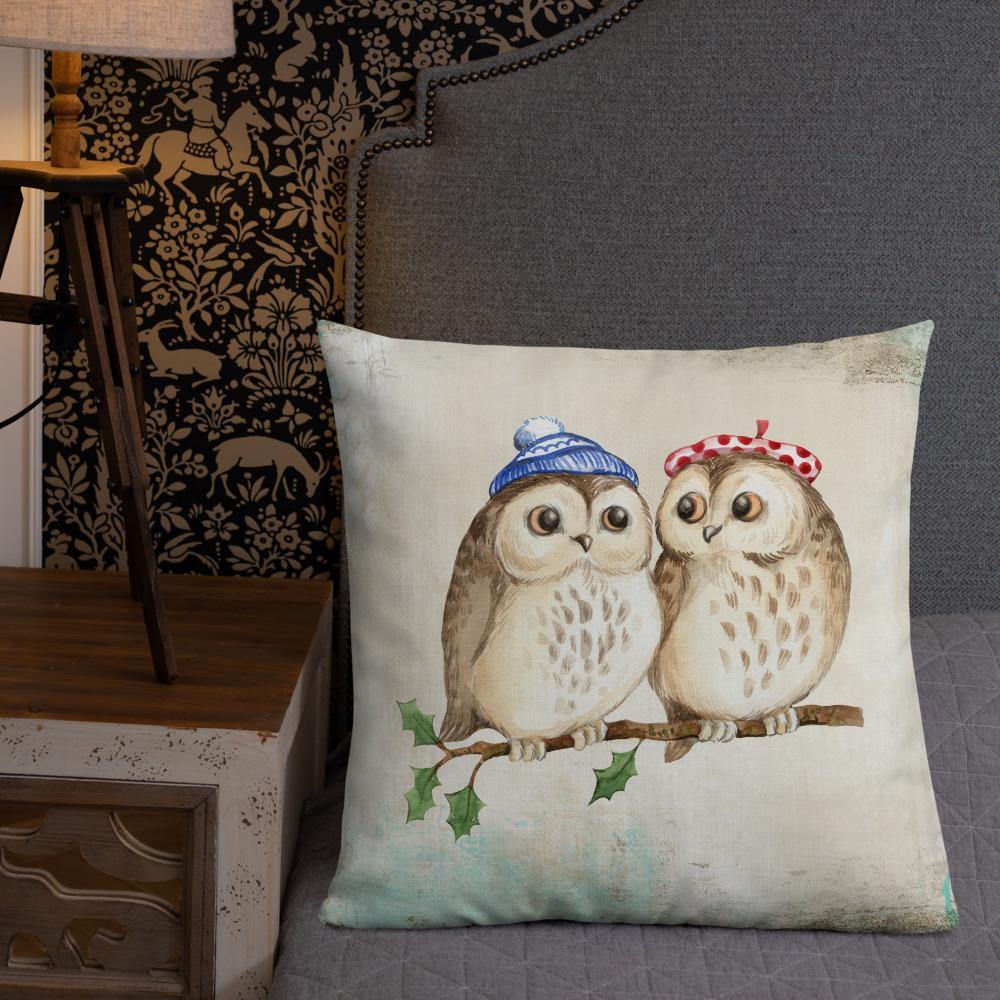 Cute Owls Throw Pillow - Schoppix Gifts