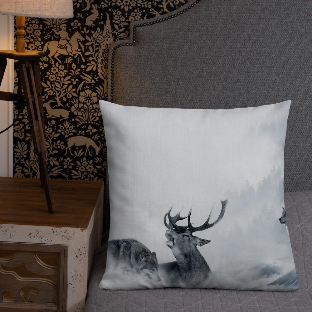 Howling Wolves Throw Pillow - Schoppix Gifts