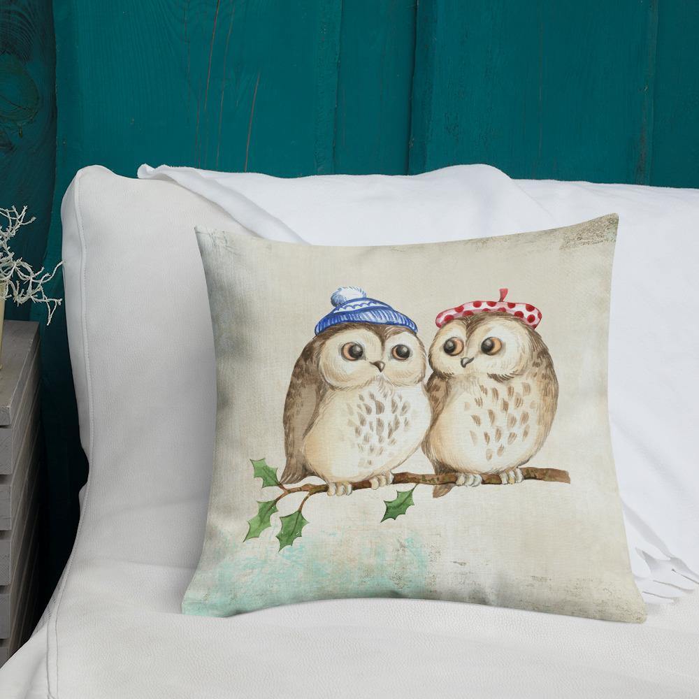 Cute Owls Throw Pillow - Schoppix Gifts