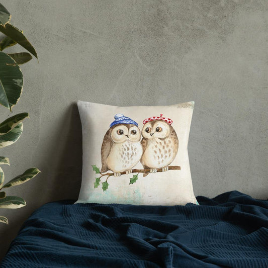 Cute Owls Throw Pillow - Schoppix Gifts