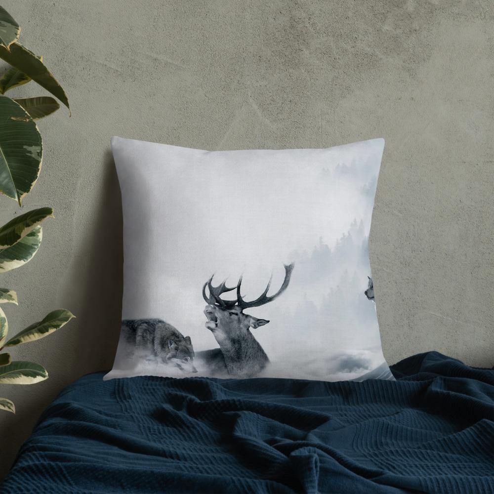 Howling Wolves Throw Pillow - Schoppix Gifts
