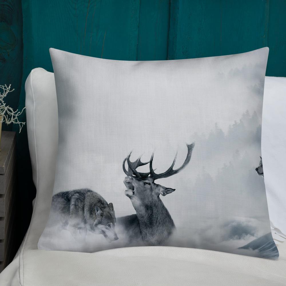 Howling Wolves Throw Pillow - Schoppix Gifts