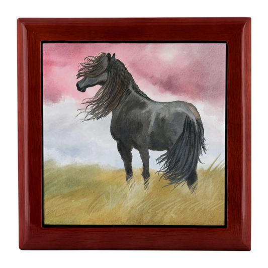 Black Horse Art Jewelry Box - Schoppix Gifts