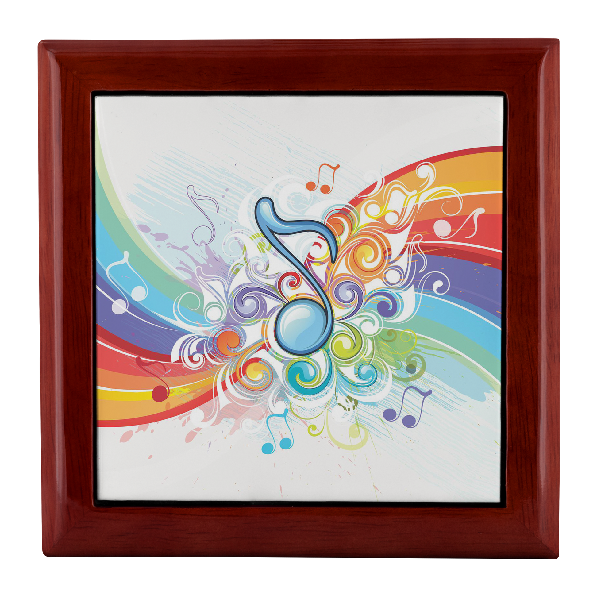 Rainbow Music Notes Jewelry Box - Schoppix Gifts