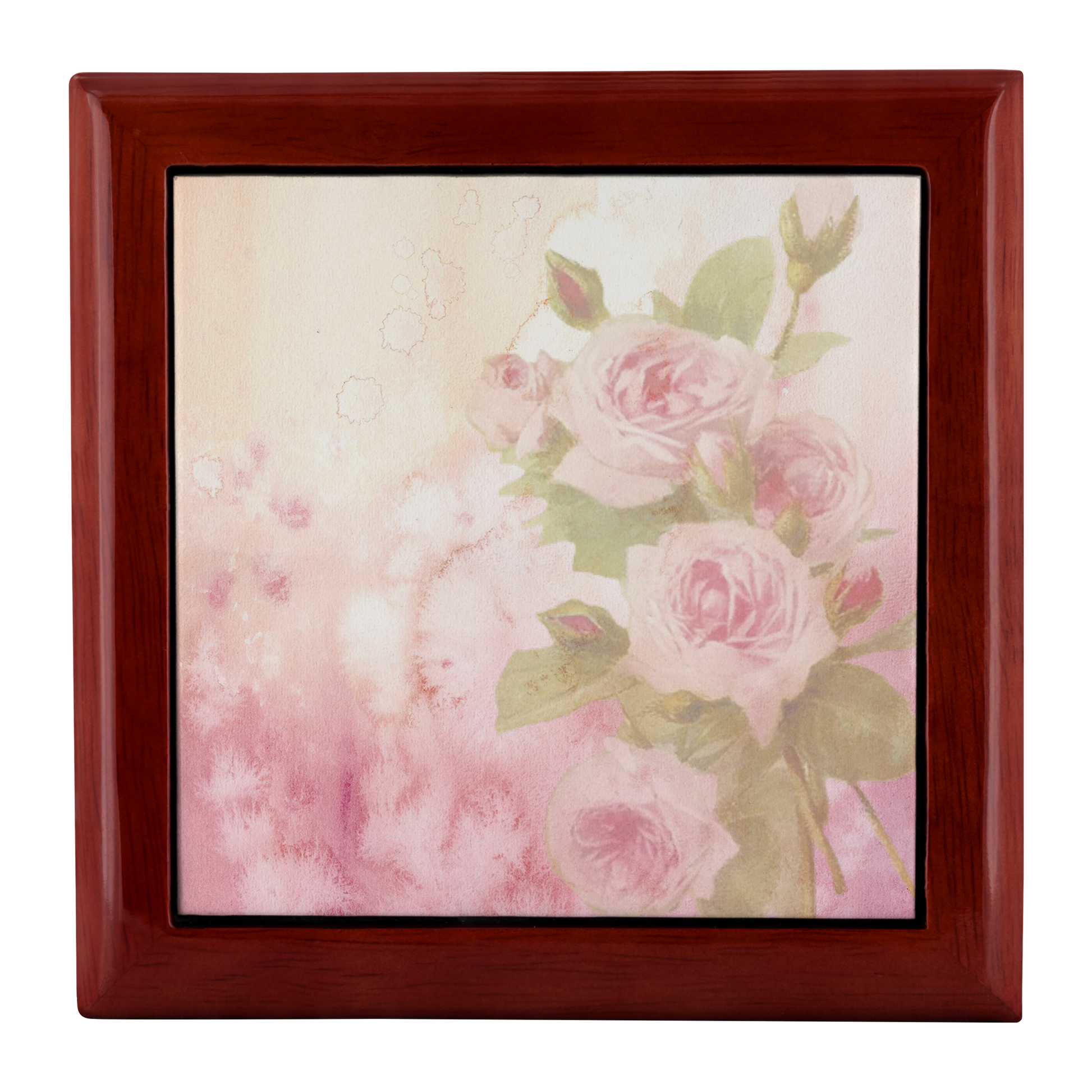 Vintage Look Pink Roses Jewelry Box - Schoppix Gifts