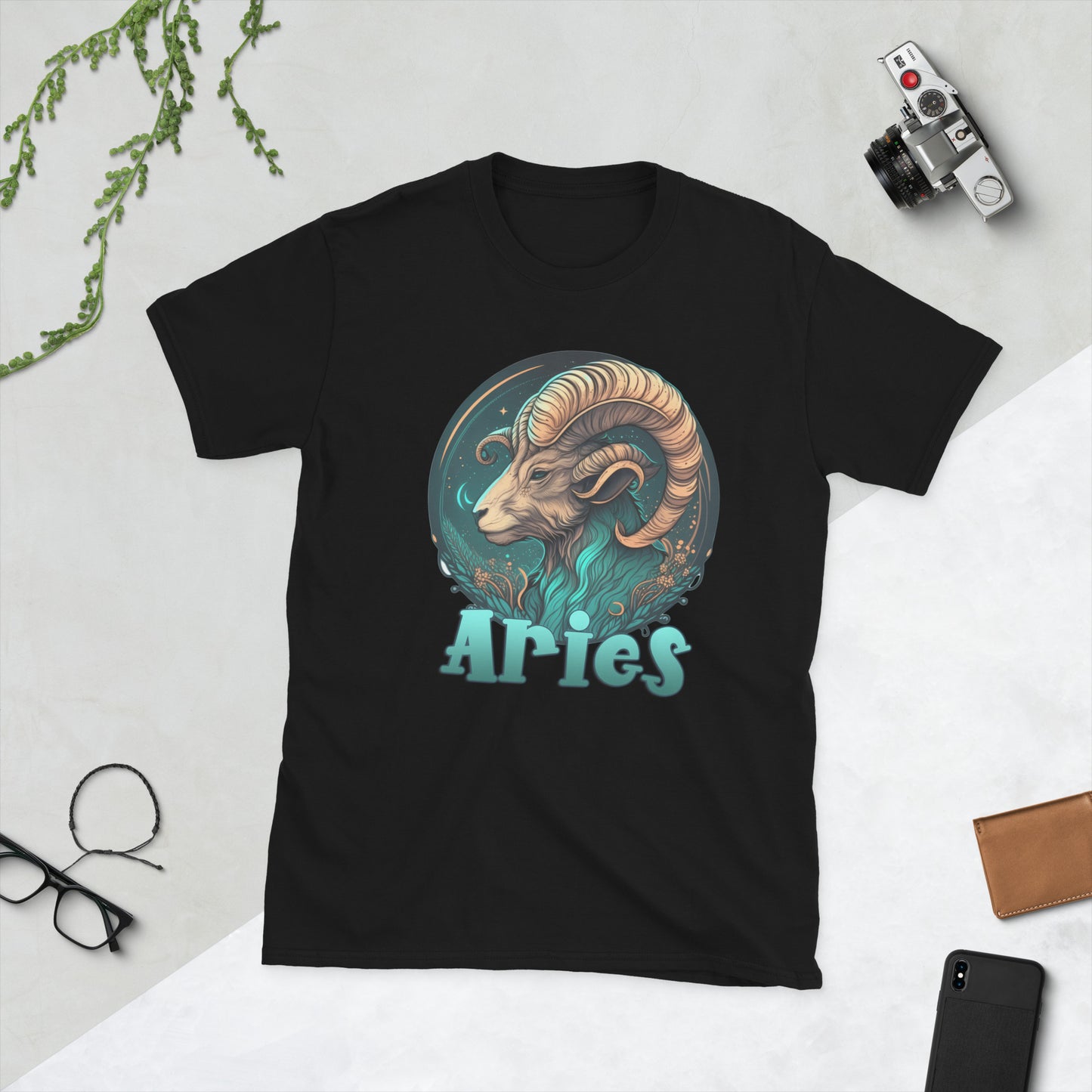 Zodiac Aries Art Short-Sleeve Unisex T-Shirt