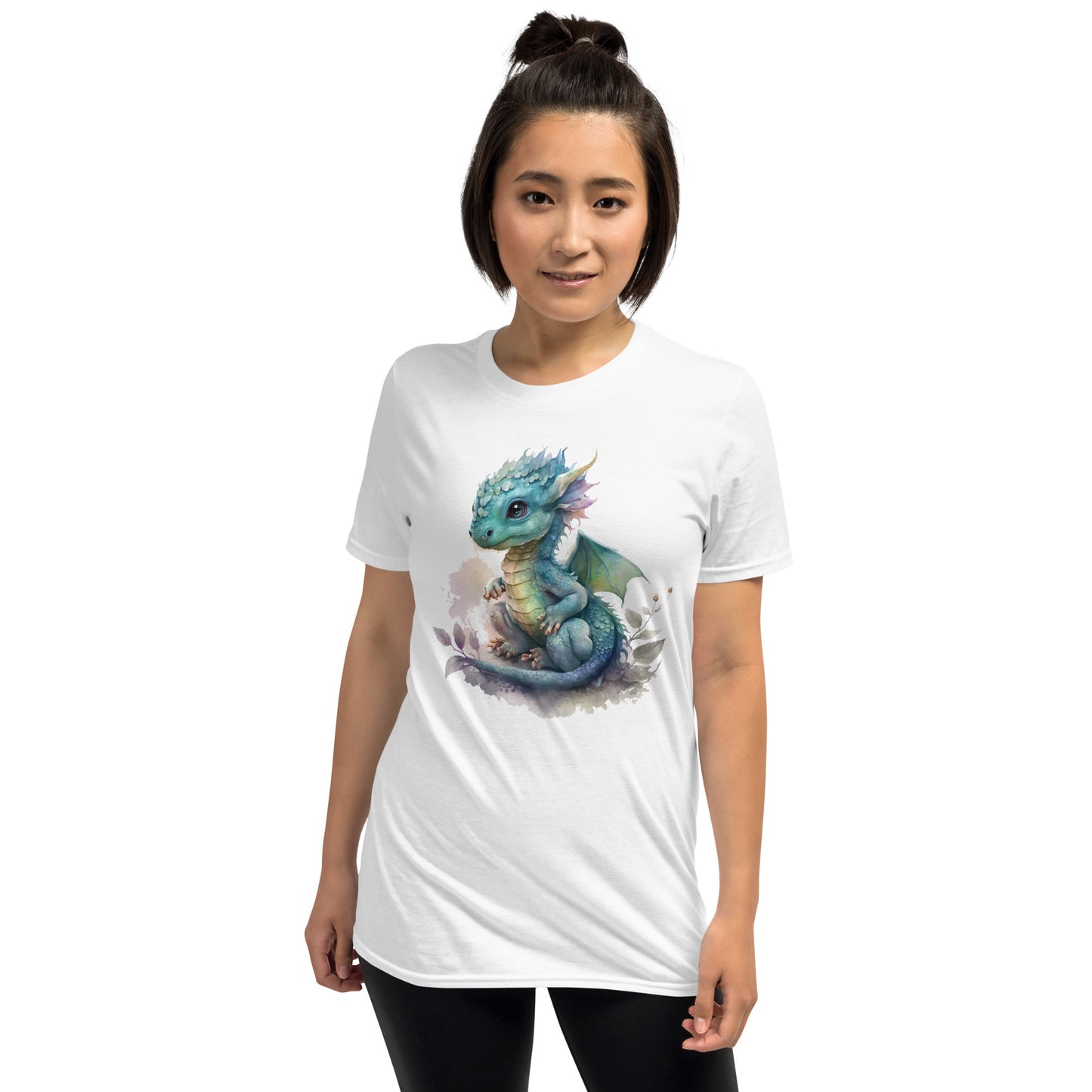 Cute Baby Blue Dragon Short-Sleeve Unisex T-Shirt