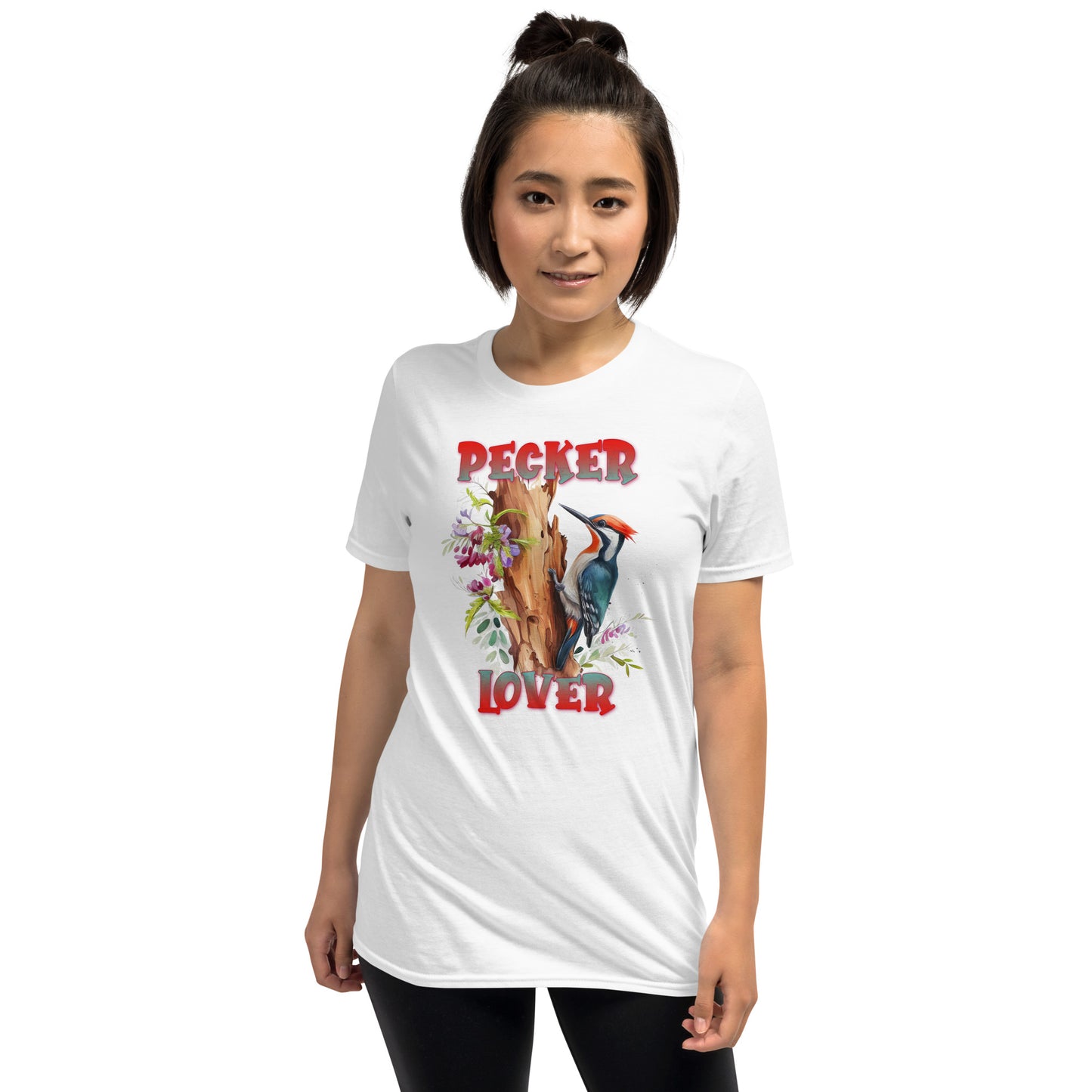 Funny Pecker Lover Woodpecker Short-Sleeve Unisex T-Shirt