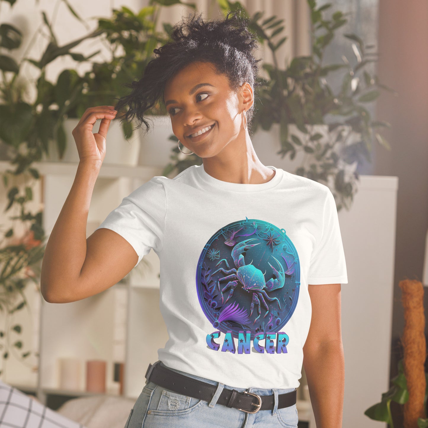 Zodiac Cancer Art Short-Sleeve Unisex T-Shirt