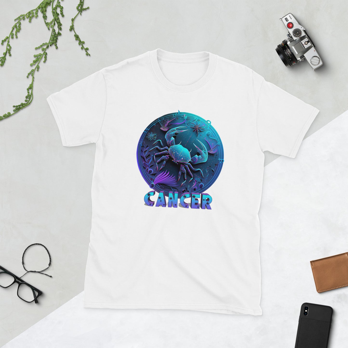 Zodiac Cancer Art Short-Sleeve Unisex T-Shirt
