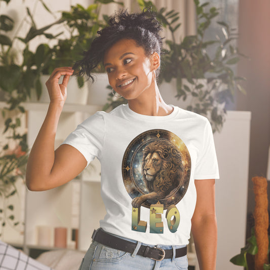 Leo Zodiac Art Short-Sleeve Unisex T-Shirt