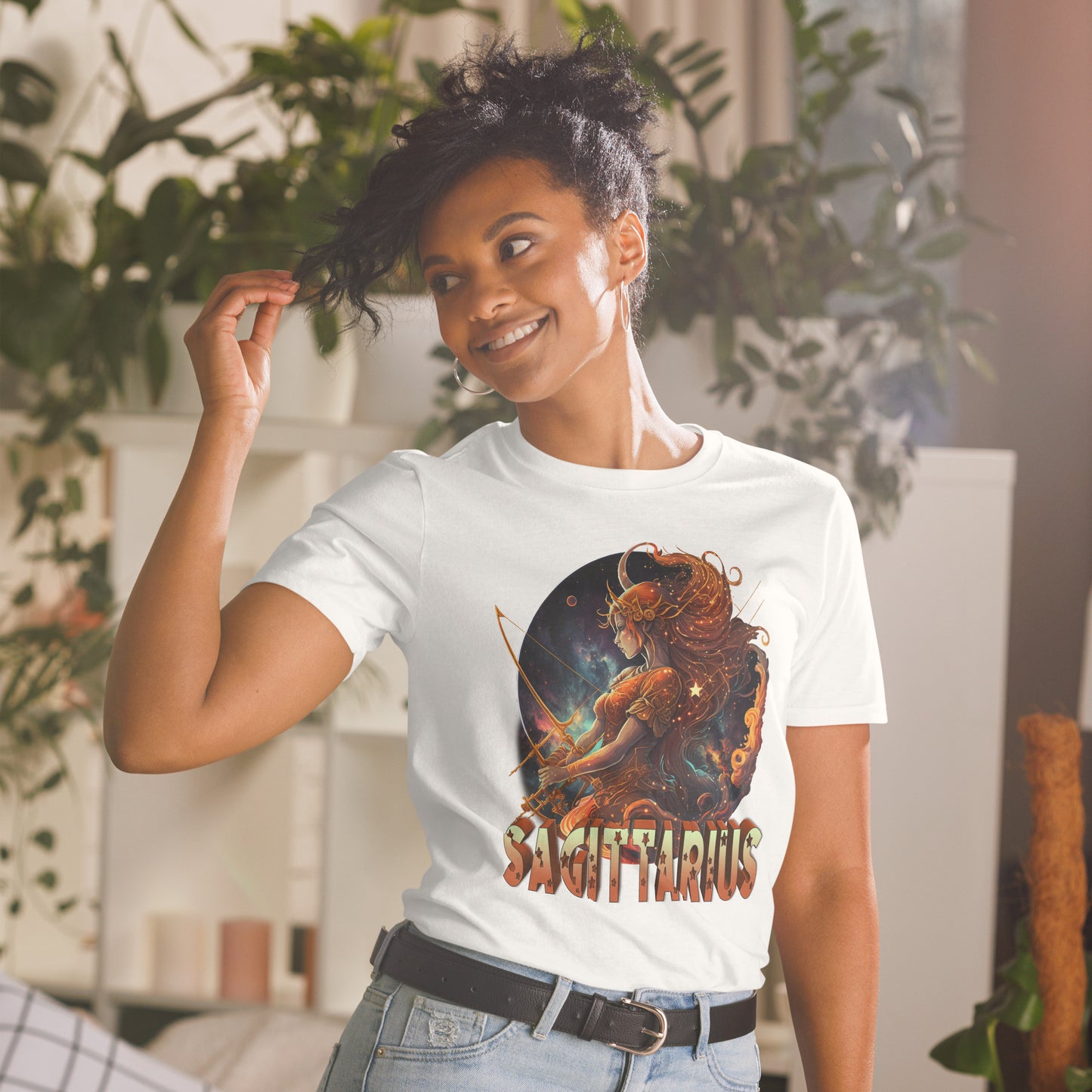 Sagittarius Zodiac Art Short-Sleeve Unisex T-Shirt