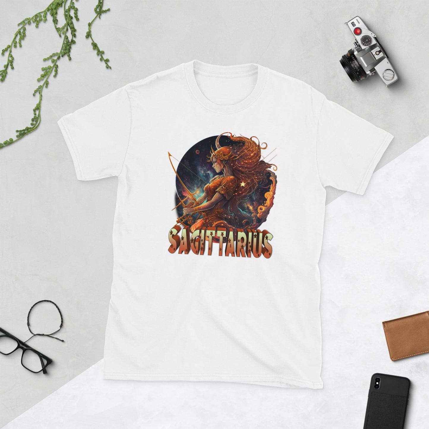Sagittarius Zodiac Art Short-Sleeve Unisex T-Shirt