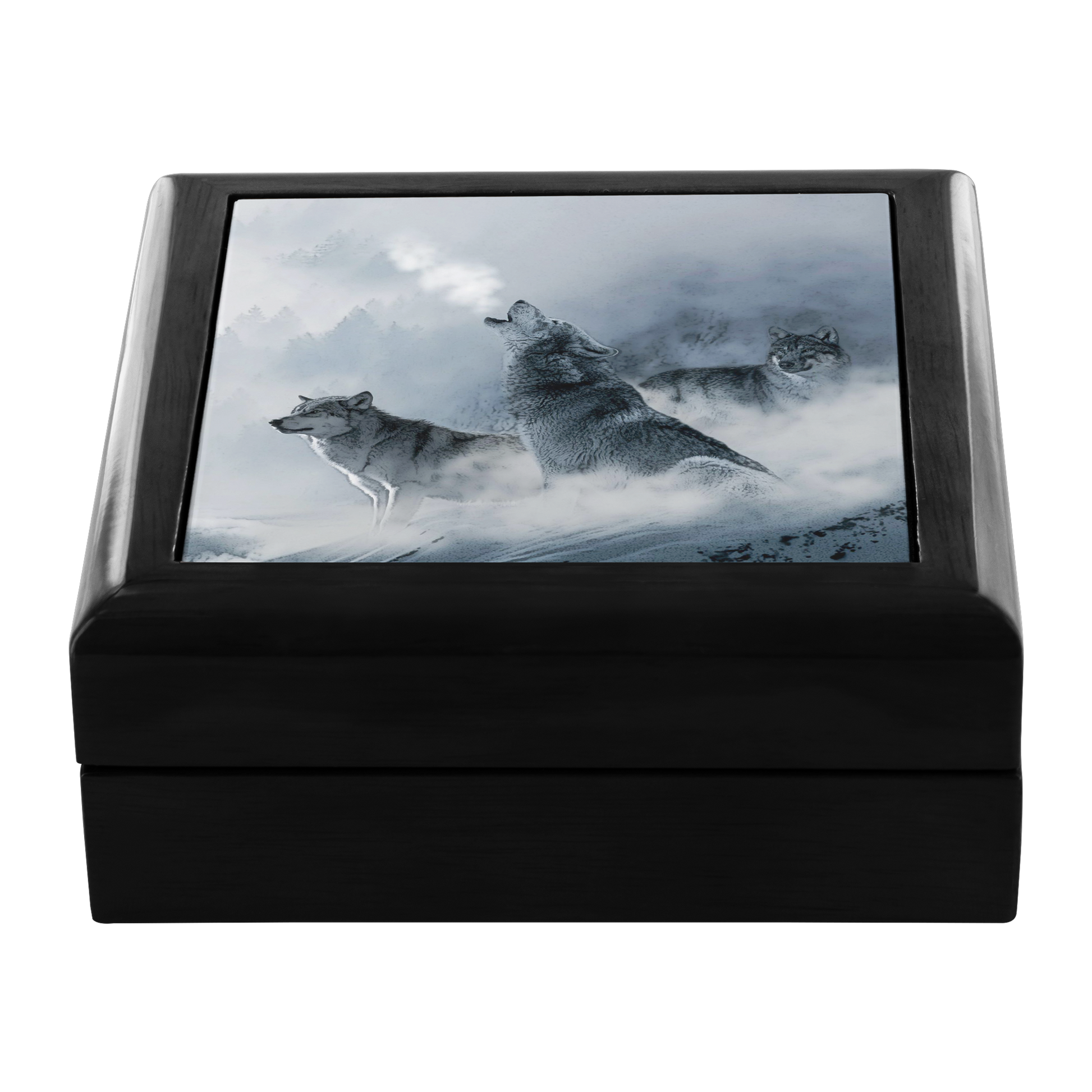Howling Winter Wolves Jewelry Box - Schoppix Gifts